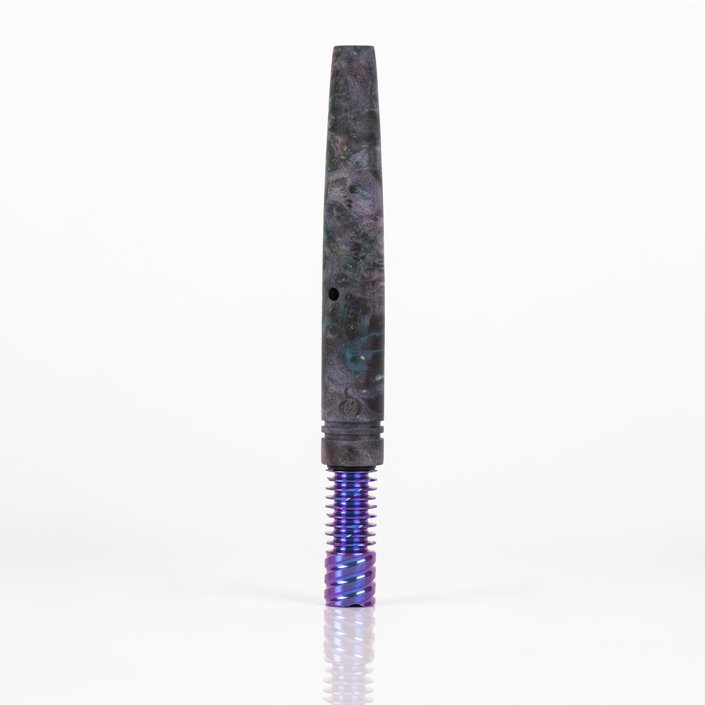 Purple Galaxy Burl Vortex w/ Blurple 9 Fin Tip