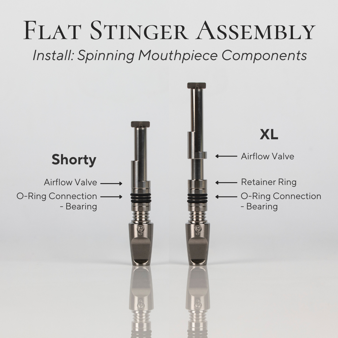 Titanium Airflow Valve & Spinning Mouthpiece Components