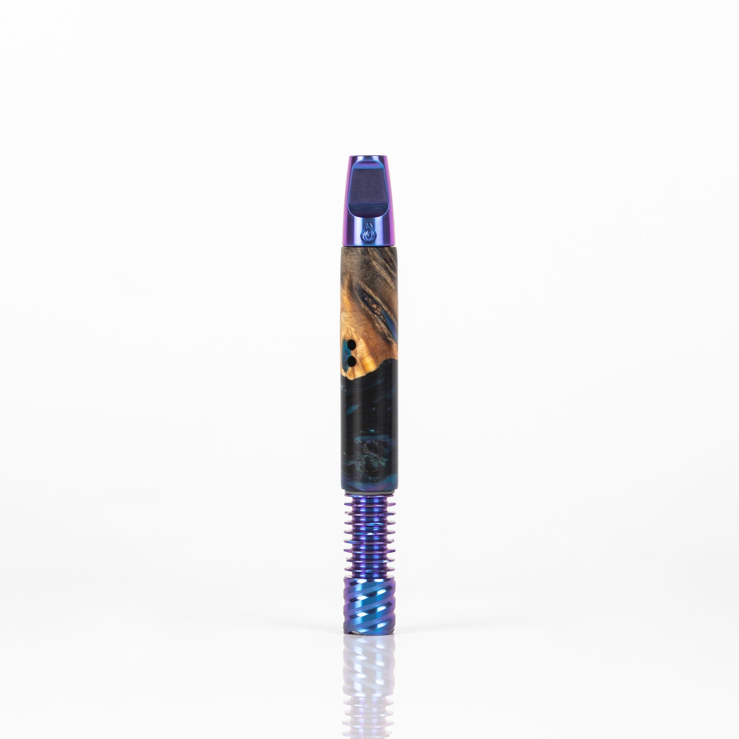11mm Hybrid Shorty MVS, Blurple anodized Flat Stinger, 9 Fin Tip & Turbulent Airports