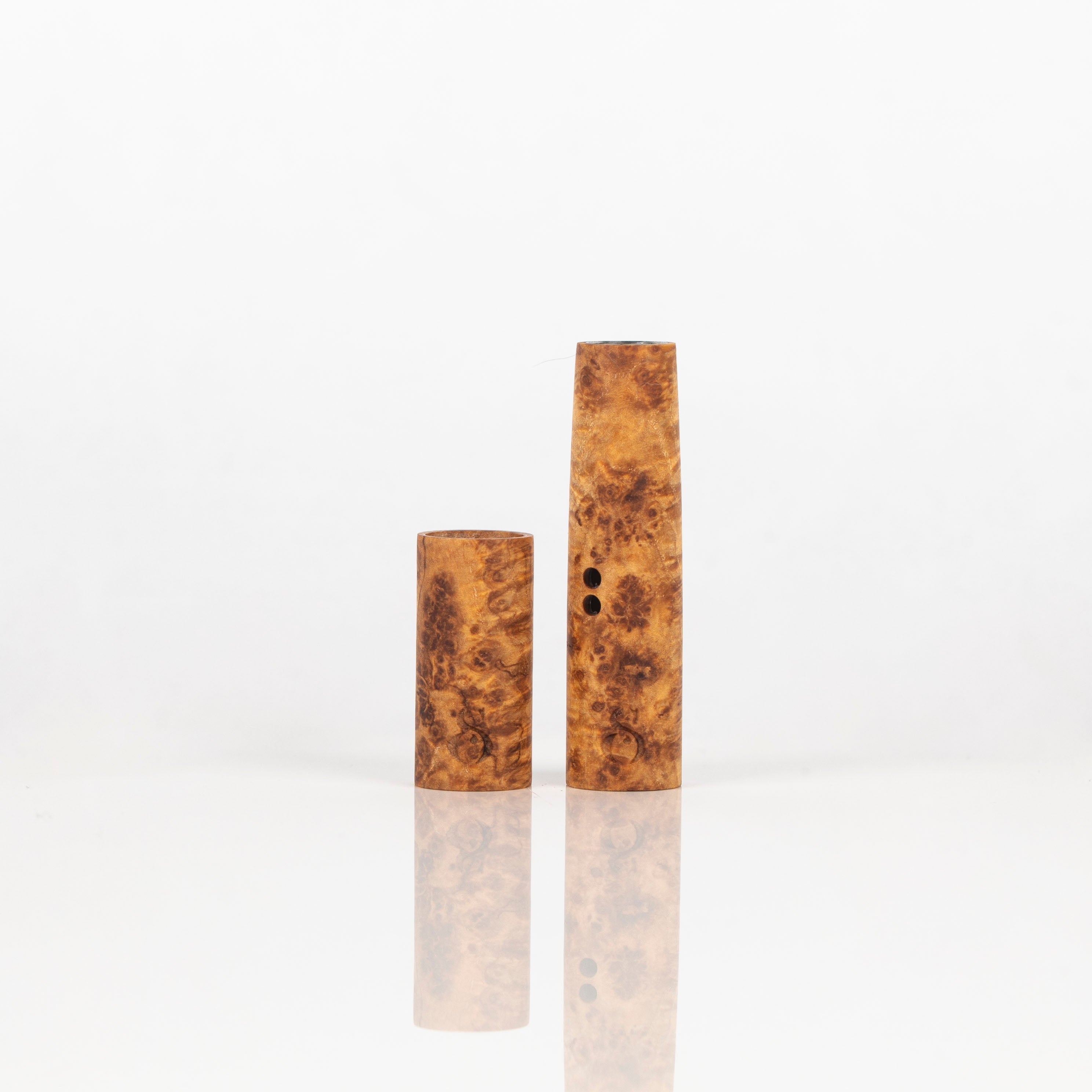 Shorty Black Ash Burl MVS & Sleeve set