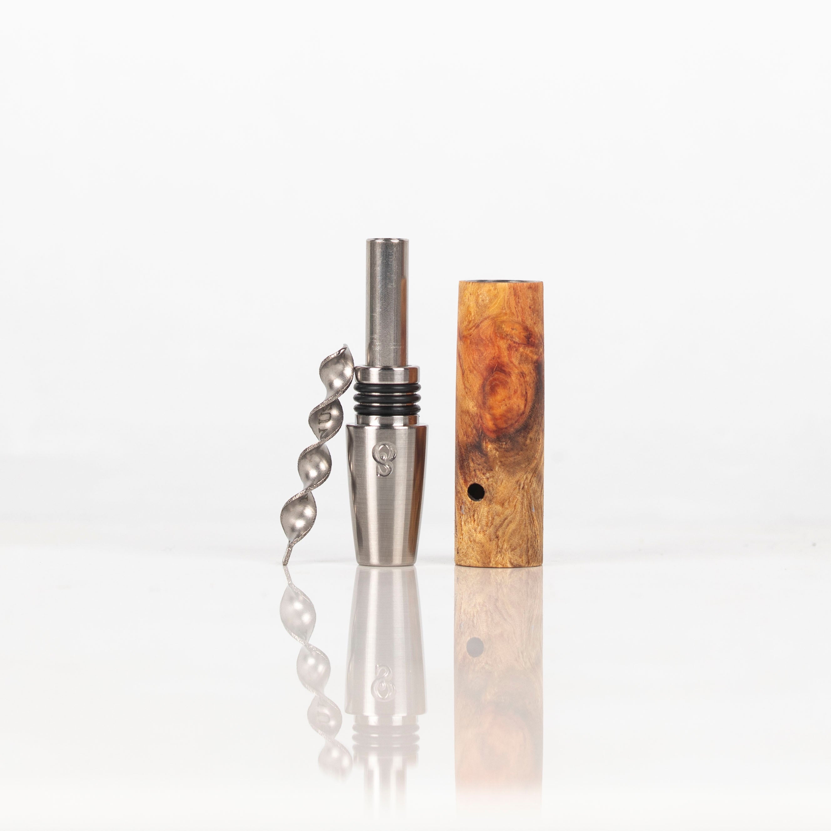 Micro Amboyna Burl MVS w/ Titanium Stinger Mouthpiece