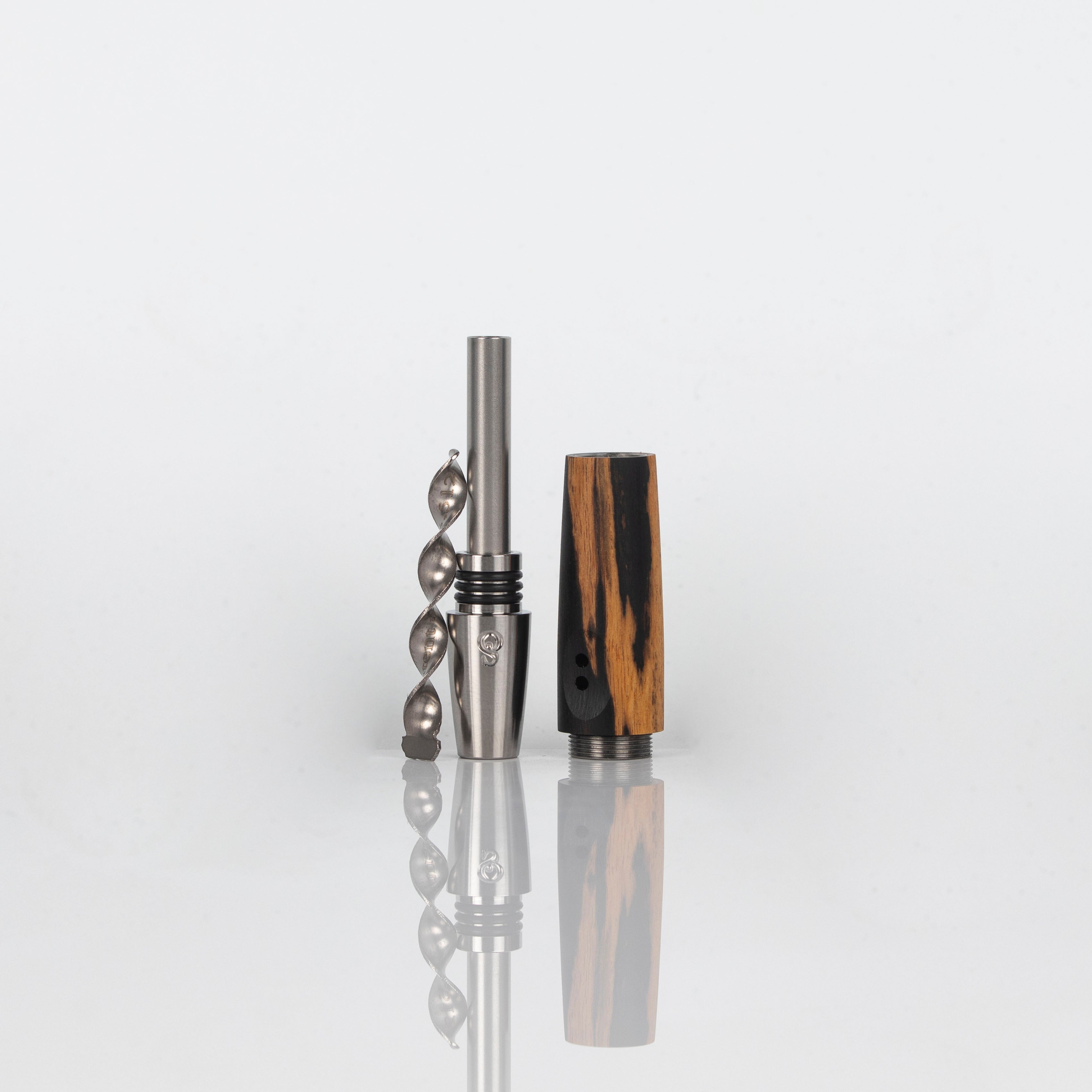 Micro Heritage Vortex: Black & White Ebony