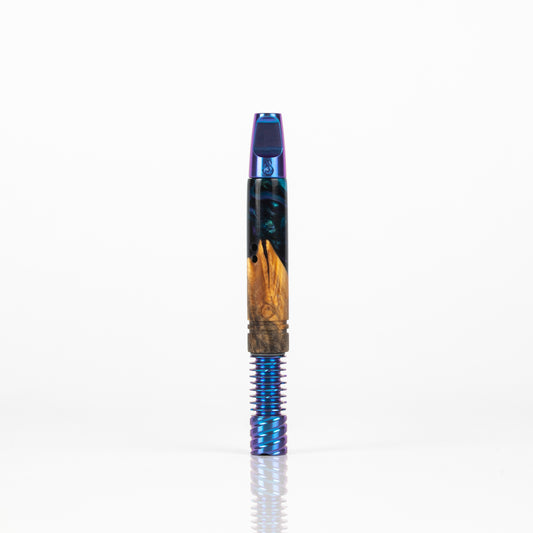 11mm Purple Hybrid Shorty MVS, Blurple Anodized Flat Stinger, 9 Fin Tip & Turbulent Airports