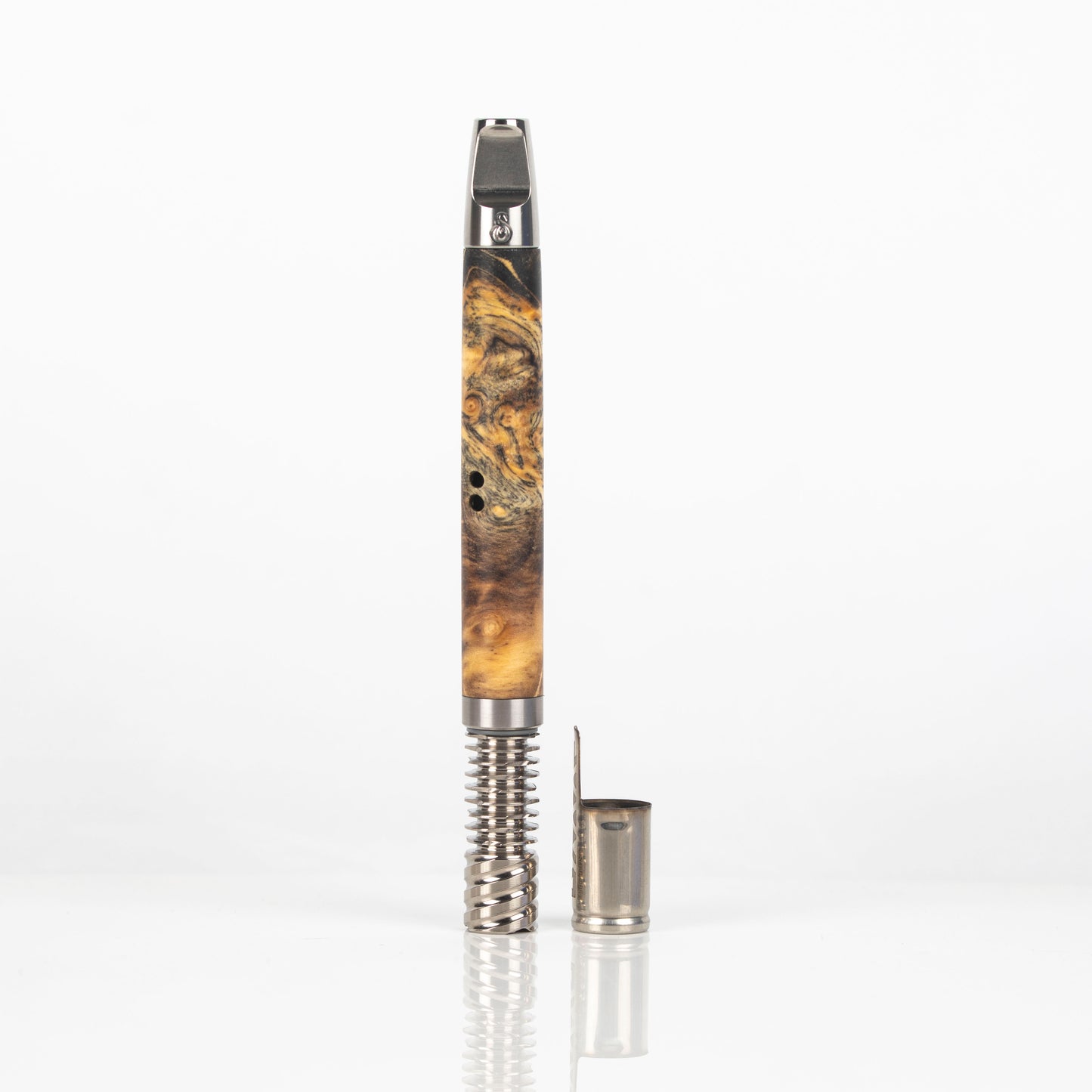 Buckeye Burl XL Ti-Hybrid w/9 Fin Tip & captive cap