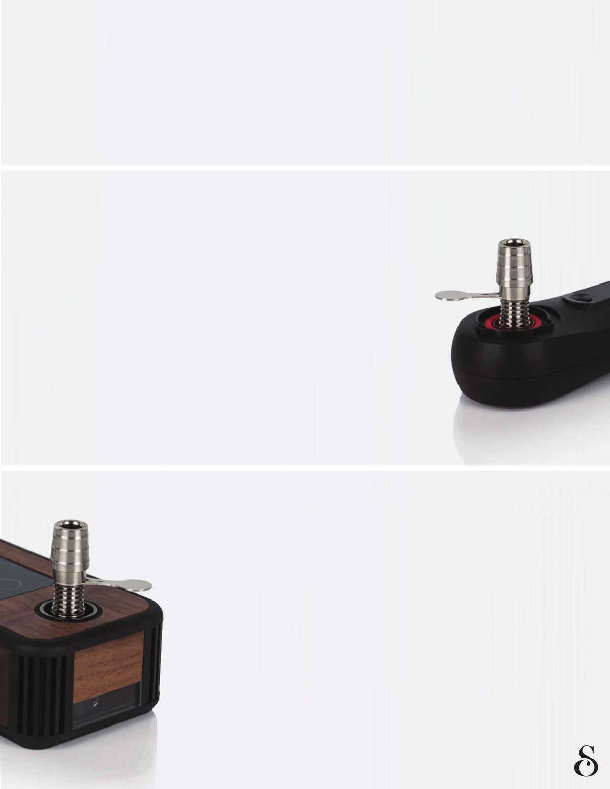 The Hydro seated on an Ispire Wand induction heater and on a YLL 3.0 heater